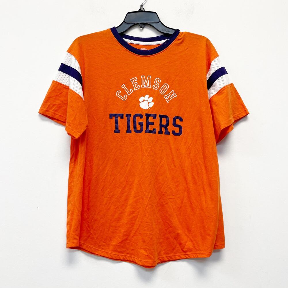 Rivalry Threads NCAA‎ Clemson Tigers Linebacker Short Sleeve Shirt Orange M 8/10